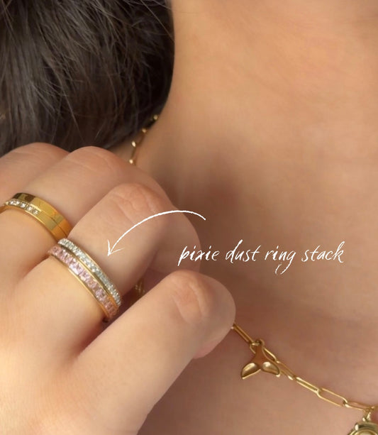 Pixie Dust Ring Stack - Set of 2 Rings