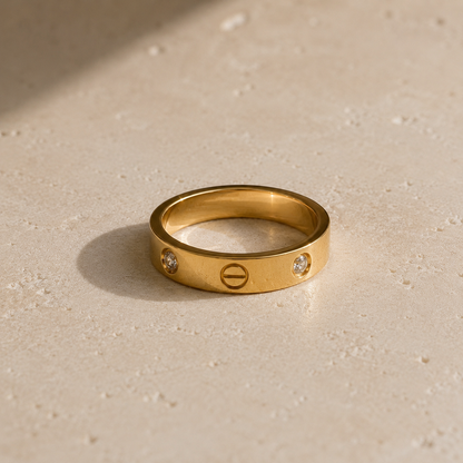 Golden Aura Band Ring