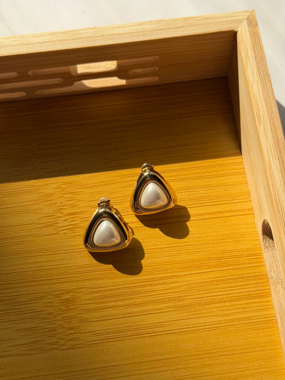 Milky Gold Studs