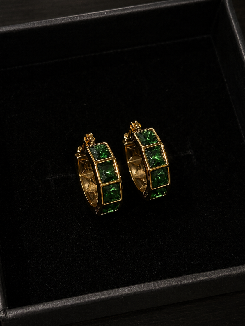 Allure Green Hoops