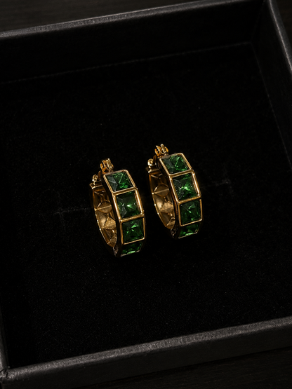 Allure Green Hoops