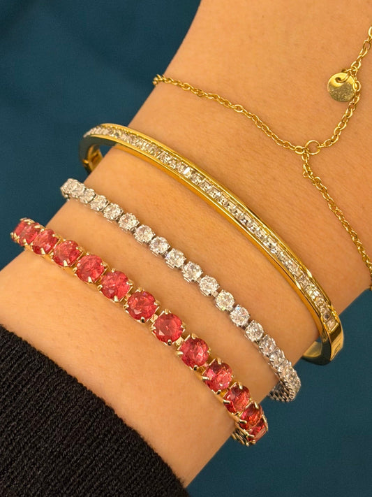 Diamond Dust Tennis Bracelet