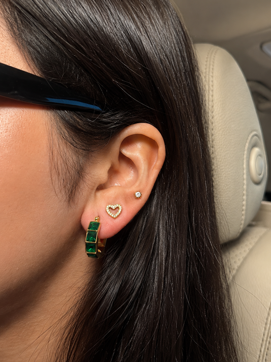 Allure Green Hoops