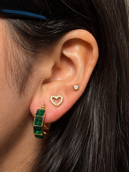 Allure Green Hoops