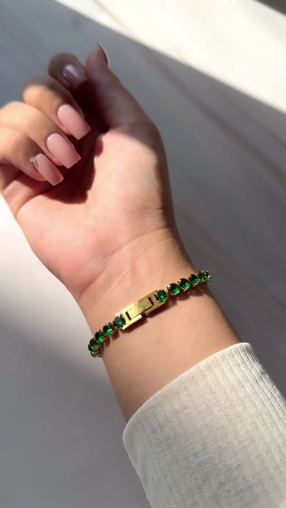 Emerald Dreams Tennis Bracelet